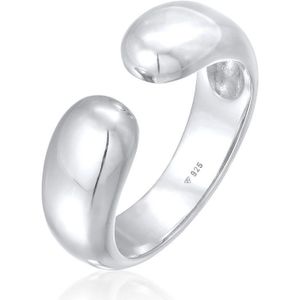 Elli Dames Ring Dames Band Open urban stijl in 925 Sterling Zilver