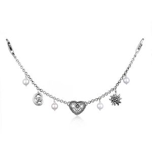Elli Dames Sieradenboxen Dames Charivari Dirndl Ketting Pretzel Hart in 925 sterling zilver
