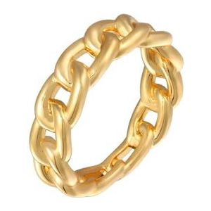 Elli Dames Ring Dames Band Schakels Kettingoptiek Trend Goudkleurig