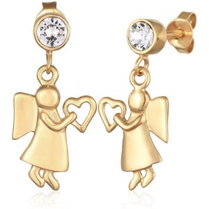 Elli - Elli Ohrringe Engel Herz Talisman Kristalle 925 Silber 1 ct Damen (50.99 € / 1 ct)