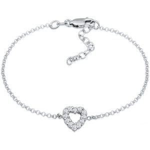 Elli DIAMONDS - Herz Lab Grown Diamanten (0.18 ct) 925 Silber Armbänder & Armreife 1 ct Damen (249.99 € / 1 ct)