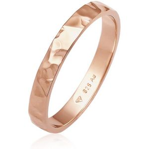 Elli - Elli Ring Basic Bandring Fein Gehämmert 925 Silber Ringe 1 ct Damen (59.99 € / 1 ct)