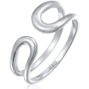 Elli PREMIUM - Elli PREMIUM Ring Offen Modern Verstellbar 925 Silber Ringe 1 ct Damen (39.99 € / 1 ct)