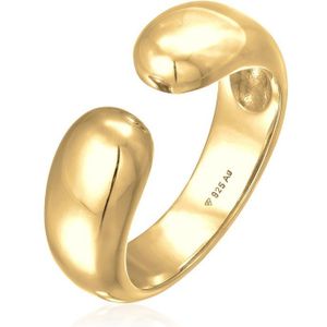 Elli Dames Ring Dames Band Open urban stijl in 925 Sterling Zilver