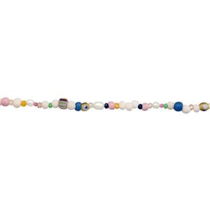 Elli PREMIUM - Choker Kette Bead Perlen Bunt Sommermix 925 Silber Ketten 1 ct Damen (55.99 € / 1 ct)