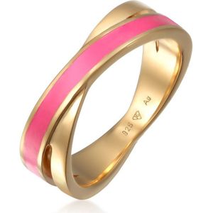 Elli - Wickelring Emaille 925 Sterling Silber Ringe 1 ct Damen (79.99 € / 1 ct)