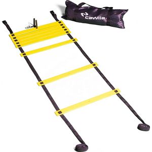 Loopladder, speedladder, agility ladder met vaste treden 6 meter