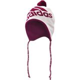 adidas Peruvian Earbeanie - Muts -  Algemeen - Maat Youth - Wit;Sterk Roze