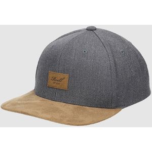 Reell 6 panel Suede cap snapback Heather Charcoal
