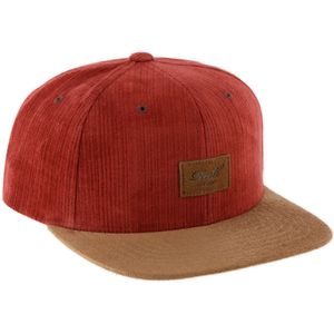 Reell 6 panel Suede cap snapback Irregular Red