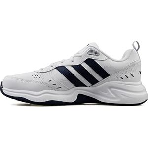 adidas Heren Strutter Shoes, Cloud White / Dark Blue / Matte Silver, 45 1/3 EU