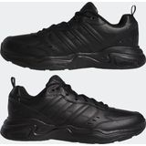 Adidas - Strutter - Schoenen - Zwart - Gecoat Leer - Vetersluiting