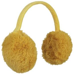 McBURN One Colour Imitatiebont Oorwarmers Dames - oor bescherming voor Herfst/Winter - One Size geel