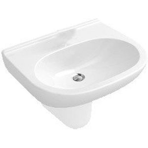 Villeroy & Boch O.novo wastafel 55x45cm zonder overloop 1 kraangat wit 51605601