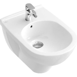 Villeroy & Boch O.novo wandbidet met overloop 1 kraangat wit 54600001