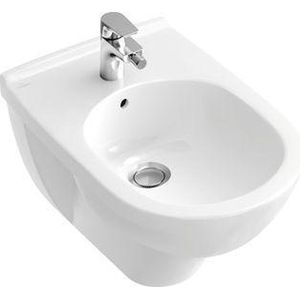 Villeroy & Boch O.novo wandbidet met overloop 1 kraangat ceramic+ wit 546000r1