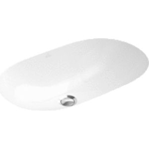 Villeroy & Boch O.novo onderbouwwastafel 60x35cm met overloop zonder kraangatbank wit 41626001