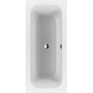 Villeroy & boch Loop duobad - 180x80cm - rechthoek - acryl Wit Alpin glans uba180lfs2v-01