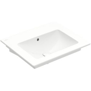 Villeroy & Boch Venticello wastafel zonder kraangat 60x50cm met overloop wit 41246201