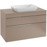 Villeroy & Boch Venticello semi inbouw opzetwastafel zonder kraangat 55x36cm met overloop wit