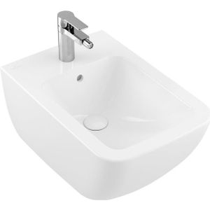 Villeroy & Boch Venticello wandbidet met 1 kraangat 37.5x56cm met overloop ceramic + wit 441100r1