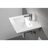 Villeroy & Boch Venticello fontein 50x42cm 1 kraangat met overloop CeramicPlus wit