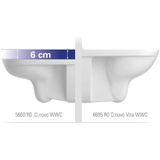 Villeroy & Boch O.novo Vita wandcloset - diepspoel DirectFlush 36x59.5cm - ceramic+ wit 4695r0r1