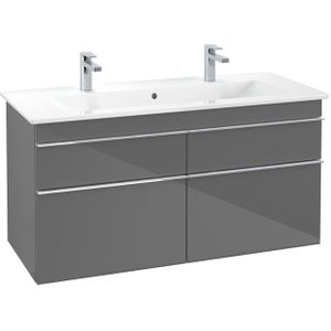 Villeroy & Boch Venticello wastafelonderkast 115.3x59cm 4x lade glossy grey A92901FP