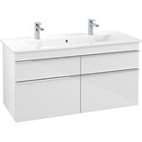 Villeroy & Boch Venticello wastafelonderkast 115.3x59cm 4x lade glossy wit A92901DH
