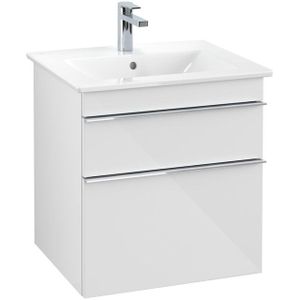 Villeroy & Boch Venticello wastafelonderkast 55.3x59cm 2x lade glossy wit A92301DH
