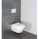 Villeroy & Boch Subway 2.0 hangend toilet hoogglans wit randloos met dunne wc-bril