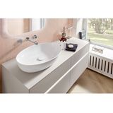 Villeroy & Boch Artis opzetwastafel ovaal 61x41cm zonder overloop ceramic+ wit