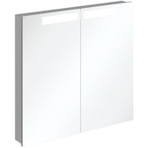 Villeroy & Boch My View In inbouw spiegelkast met LED verlichting 3 voudig dimbaar met 2 deuren 80.1x74.7x10.7cm A4358000