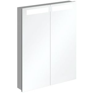 Villeroy & Boch My View In inbouw spiegelkast met LED verlichting 3 voudig dimbaar met 2 deuren 60.1x74.7x10.7cm A4356000