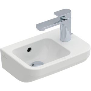 Villeroy & Boch Architectura fontein - 36x26cm - 1 kraangat rechts - met overloop - ceramic+ wit 437336R1