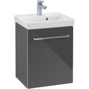 Villeroy & Boch Avento wastafelonderkast 417x520x346 1xdeur scharn.links crystal grey A88700B1