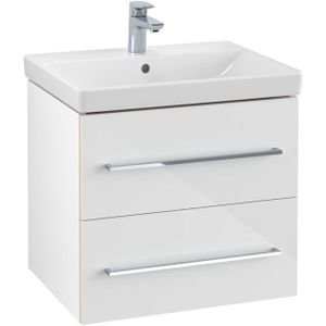 Villeroy & Boch Avento wastafelonderkast 567x520x447 met 2x lade crystal white