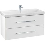 Villeroy & Boch Avento wastafelonderkast 967x520x447 met 2x lade crystal white