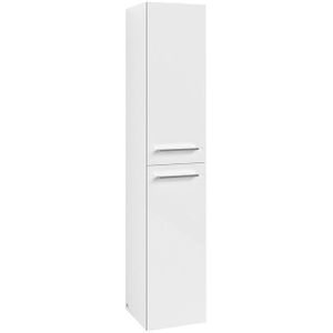 Villeroy & Boch Avento kast hoog 35x37x176cm 2x deur scharnier rechts crystal white A89401B4