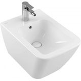 Villeroy & Boch Finion wandbidet met kraangat en overloop CeramicPlus, wit