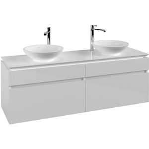 Villeroy & Boch Legato wastafelonderkast 160x55cm 4 lades Glans wit B60000DH