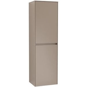 Villeroy & Boch Collaro hoge kast, 1 deur, links draaiend, met wasmand, 454x1538x349mm, C03400FP