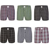 MG-1 Wijde boxershorts heren geruit 6-pack d626 multipack