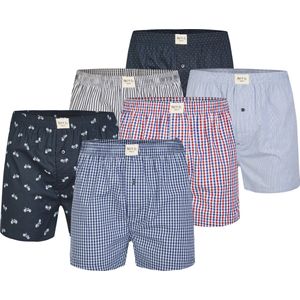 Phil & Co - D626 - Boxershorts - Multipack van 6 - Heren - 100% Katoen