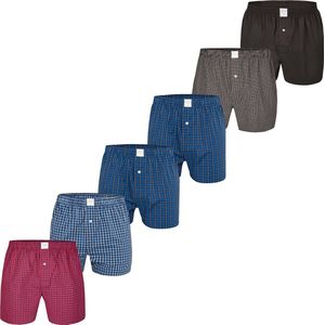 MG-1 - Wijde Boxershorts - Assorti Mix D815 - Multipack - 6 Stuks