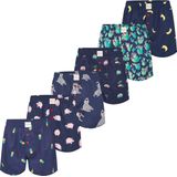 Phil & Co - Geweven Wijde Boxershorts - 6-Pack - Heren