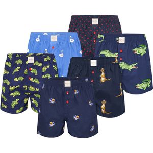 Phil & Co - Geweven Wijde Boxershorts - 6-Pack - Heren