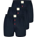 Phil & Co - Wijde Boxershorts - Effen Zwart - 3-Pack