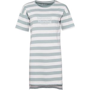 By Louise - Love Yourself - Nachthemd - Blauw - 100% Katoen