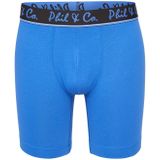 Phil & Co - Boxershorts - Blauw/Rood - 3-Pack - Lange Pijpen